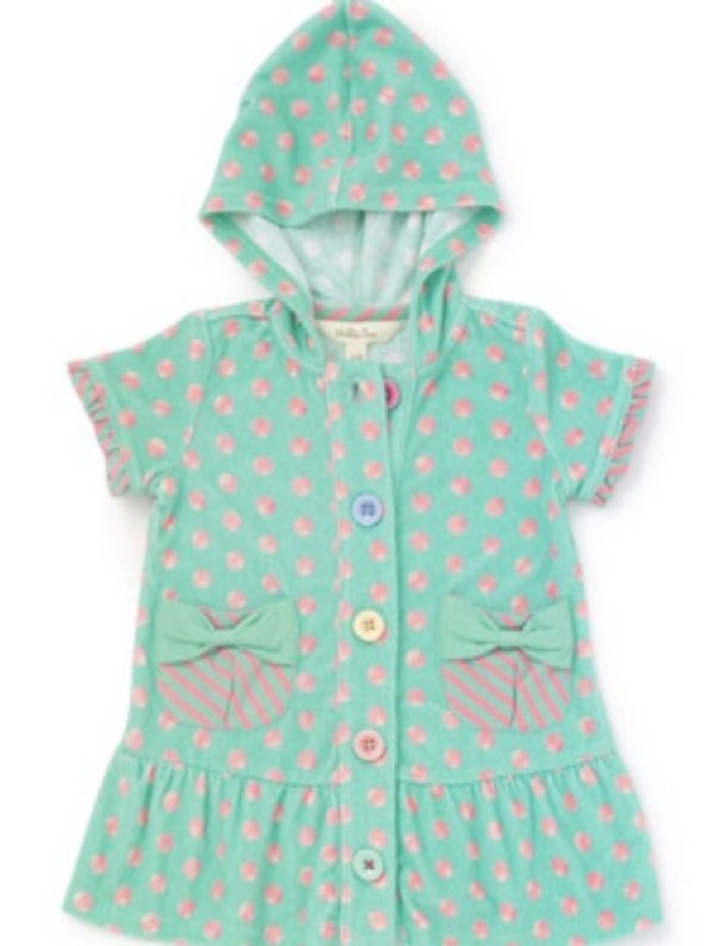 NWT Matilda Jane Girls Miss Mermaid Polka Dot Hooded Coverup